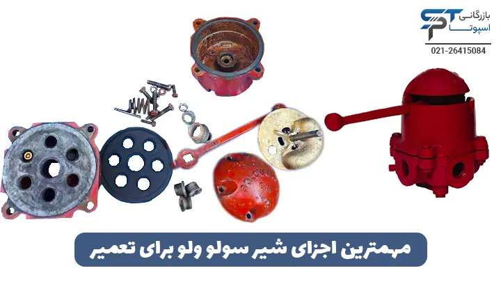 تعمیر شیر سولو ولو 2 مهمترین اجزای شیر سولو ولو برای تعمیر | بازرگانی اسپوتا