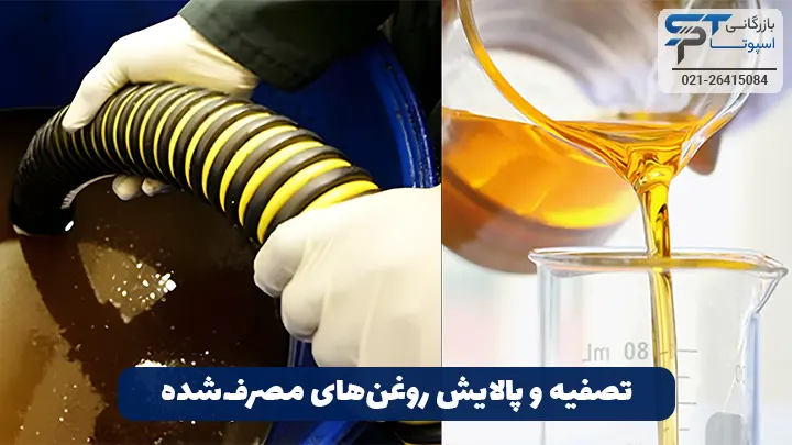 بازیافت و تصفیه روغن پایه 2 تصفیه و پالایش روغنهای مصرفشده - بازرگانی اسپوتا